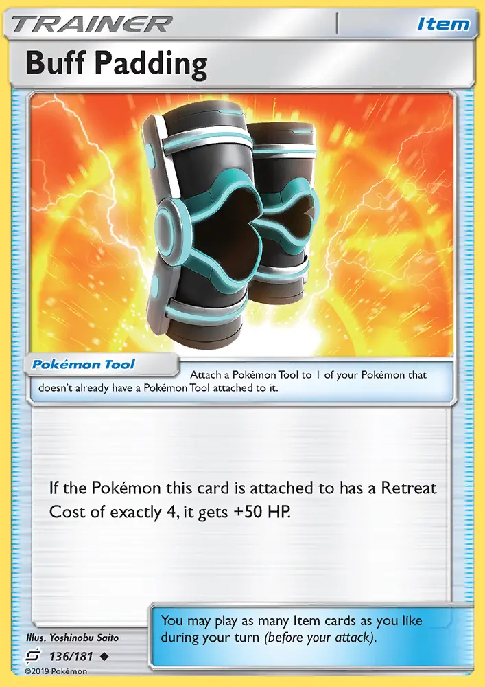 Buff Padding Uncommon Pokemon card #136 from Team Up