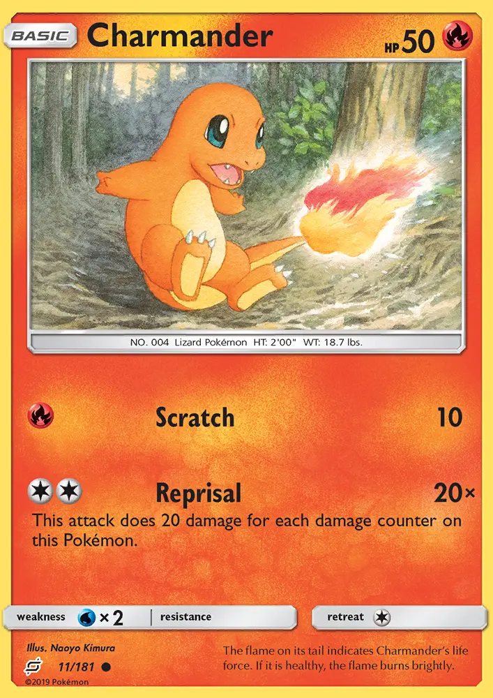 Charmander Common Pokemon card #11 from Team Up