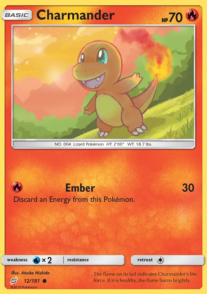 Charmander Common Pokemon card #12 from Team Up