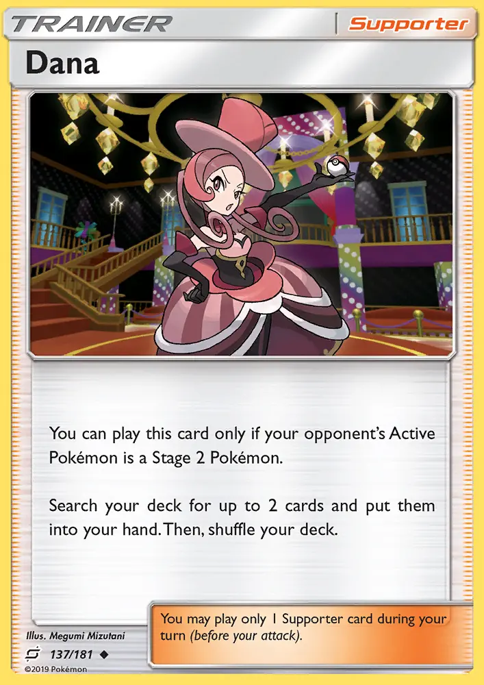 Dana Uncommon Pokemon card #137 from Team Up
