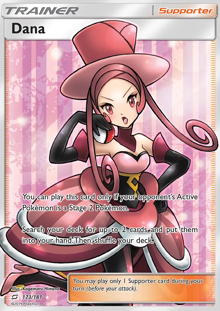 Dana Ultra Rare Pokemon card #173 from Team Up