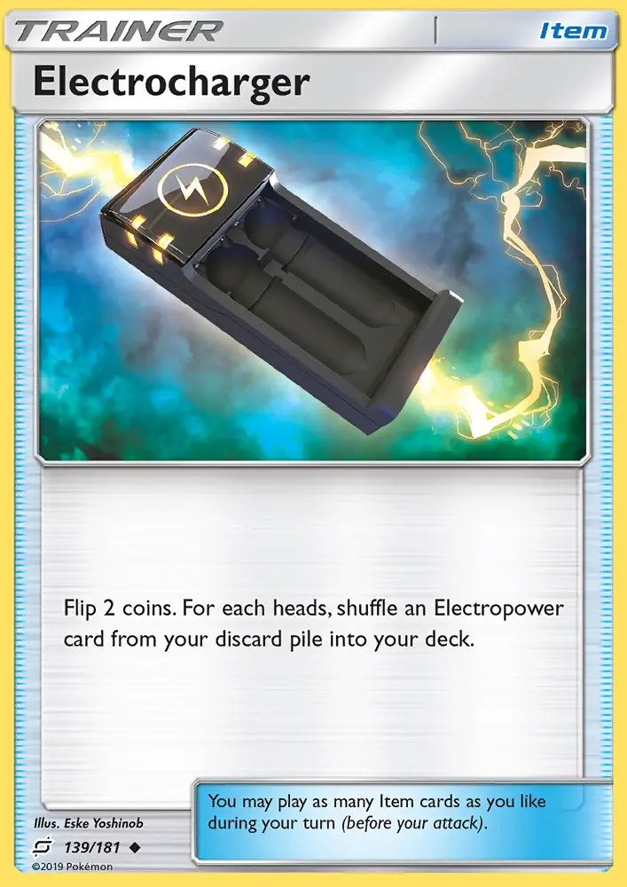 Electrocharger Uncommon Pokemon card #139 from Team Up