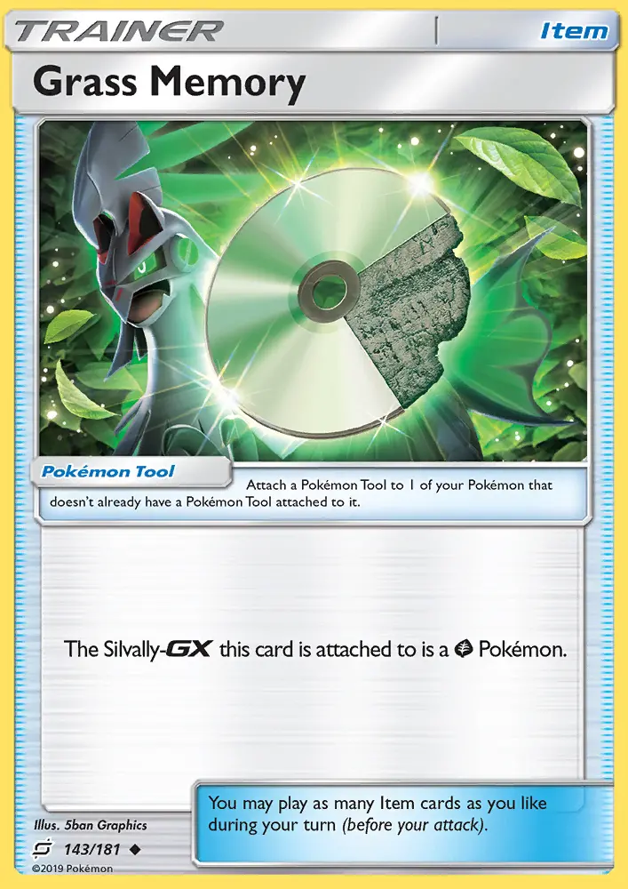 Grass Memory Uncommon Pokemon card #143 from Team Up