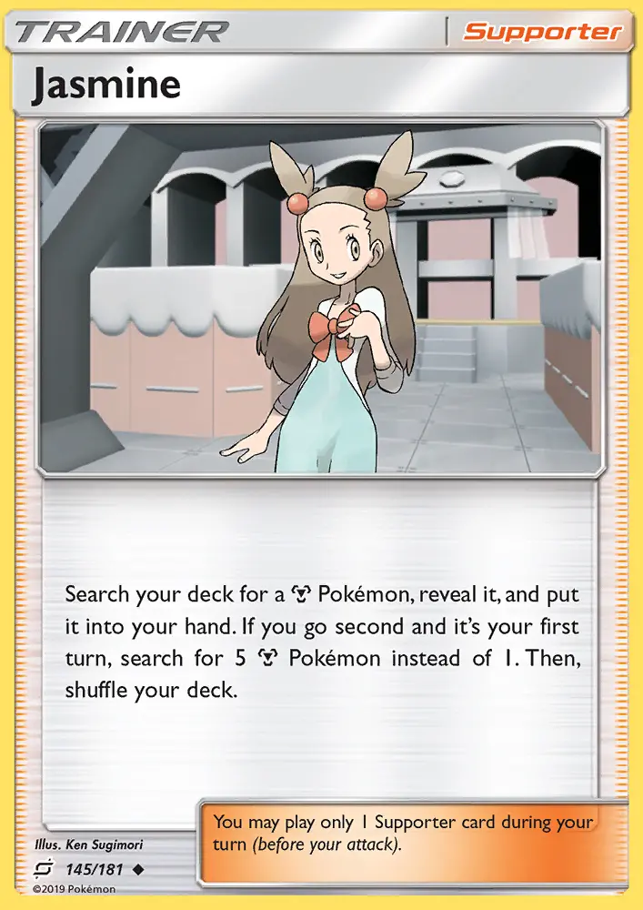Jasmine Uncommon Pokemon card #145 from Team Up