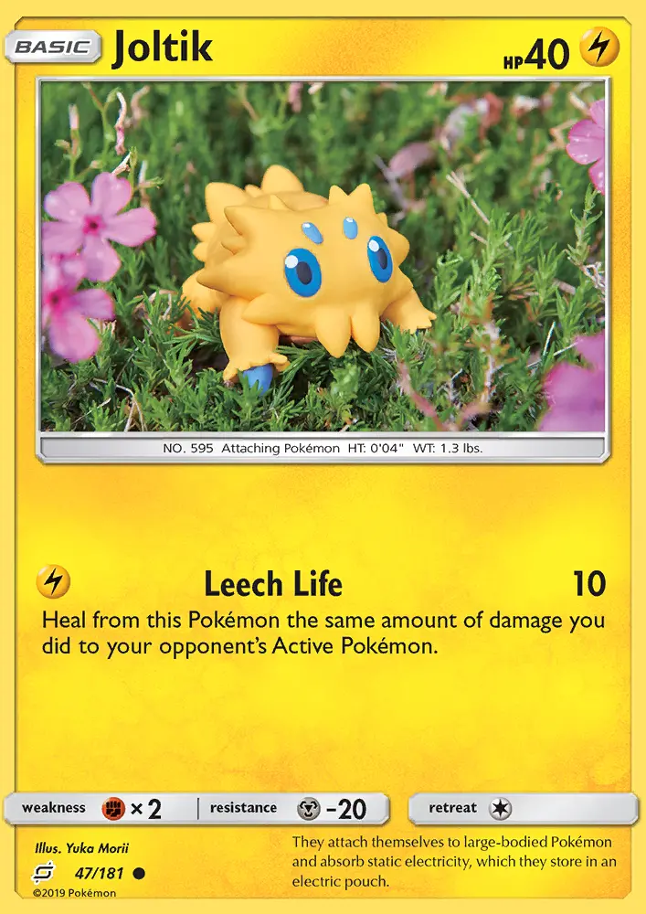 Joltik Common Pokemon card #47 from Team Up