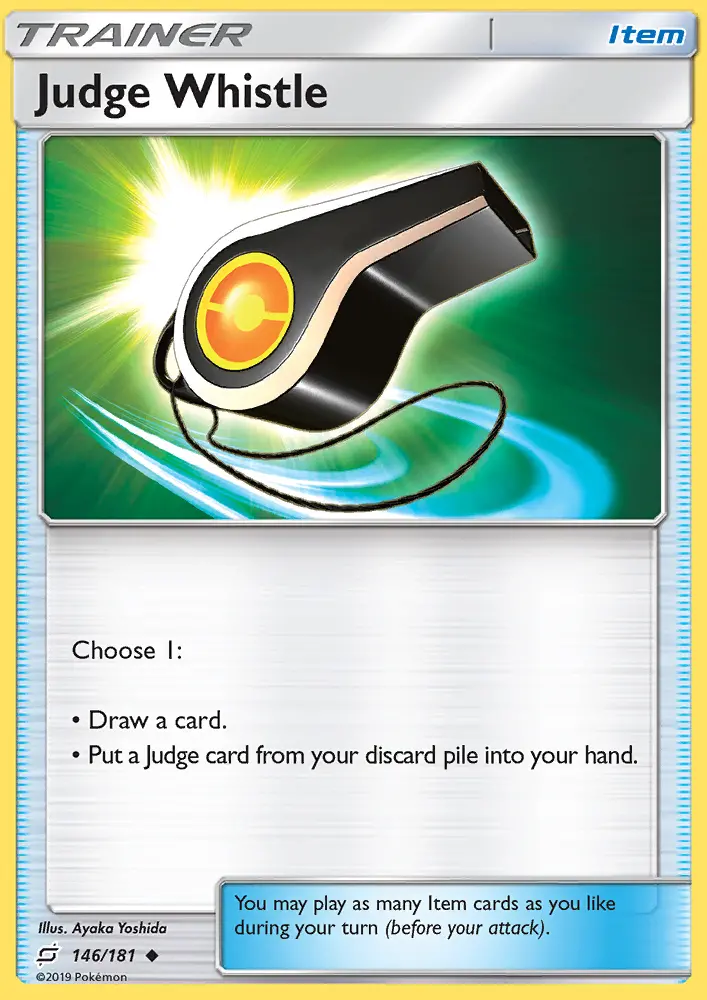 Judge Whistle Uncommon Pokemon card #146 from Team Up