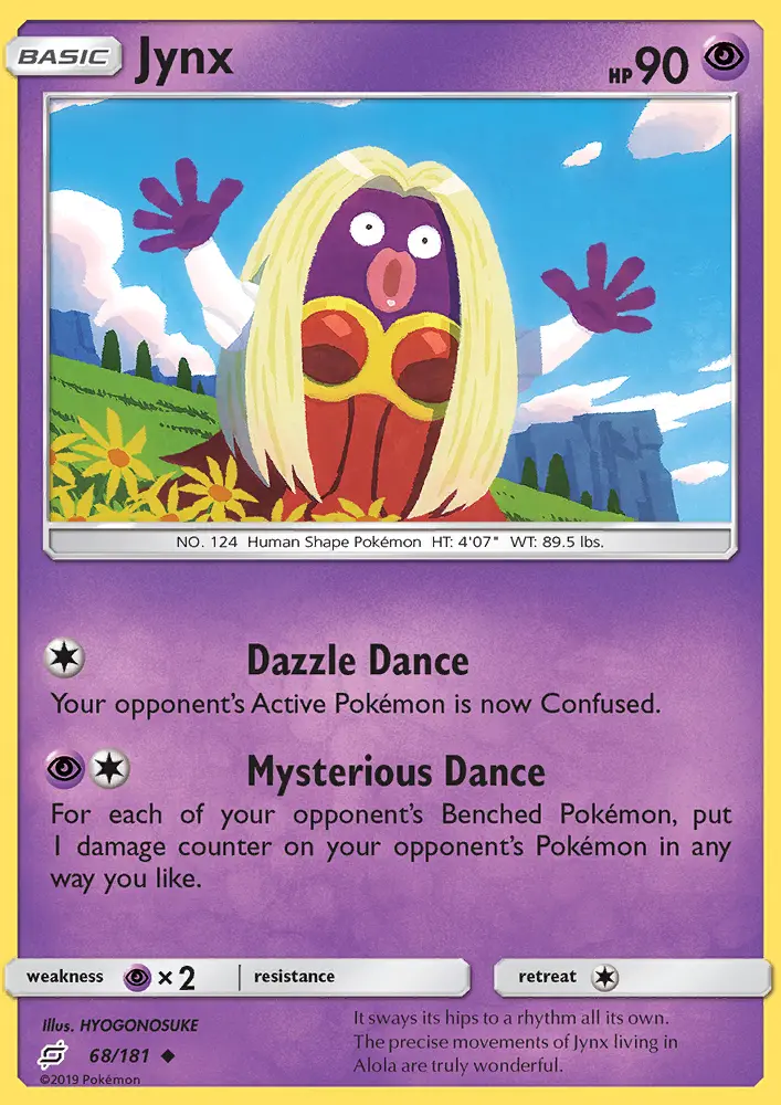 Jynx Uncommon Pokemon card #68 from Team Up