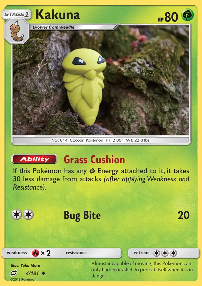 Kakuna Uncommon Pokemon card #4 from Team Up