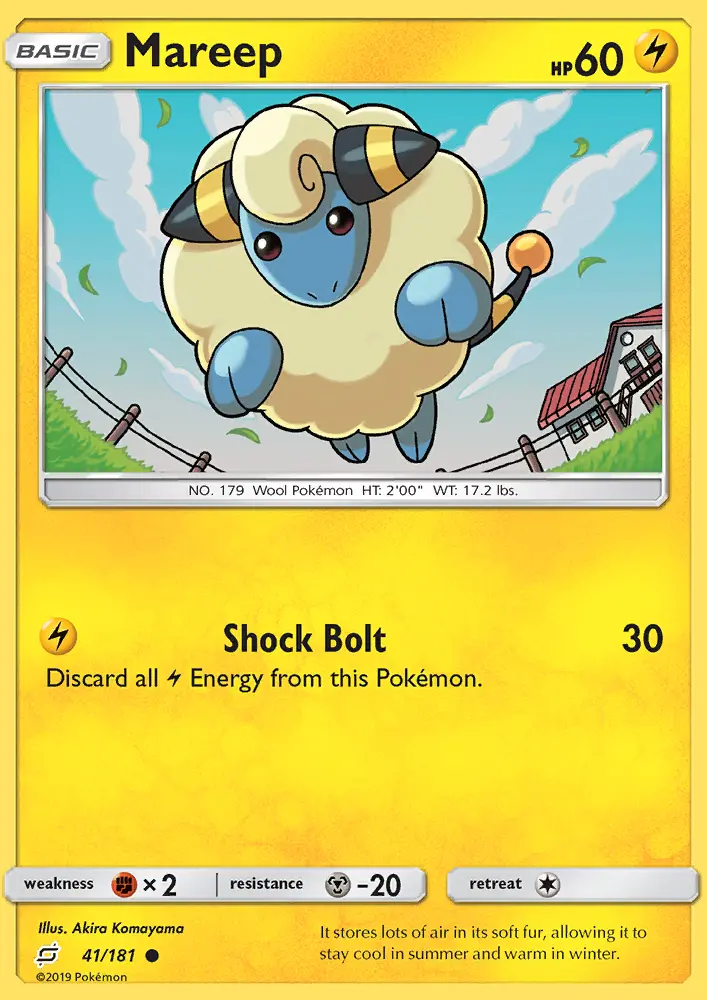 Mareep Common Pokemon card #41 from Team Up