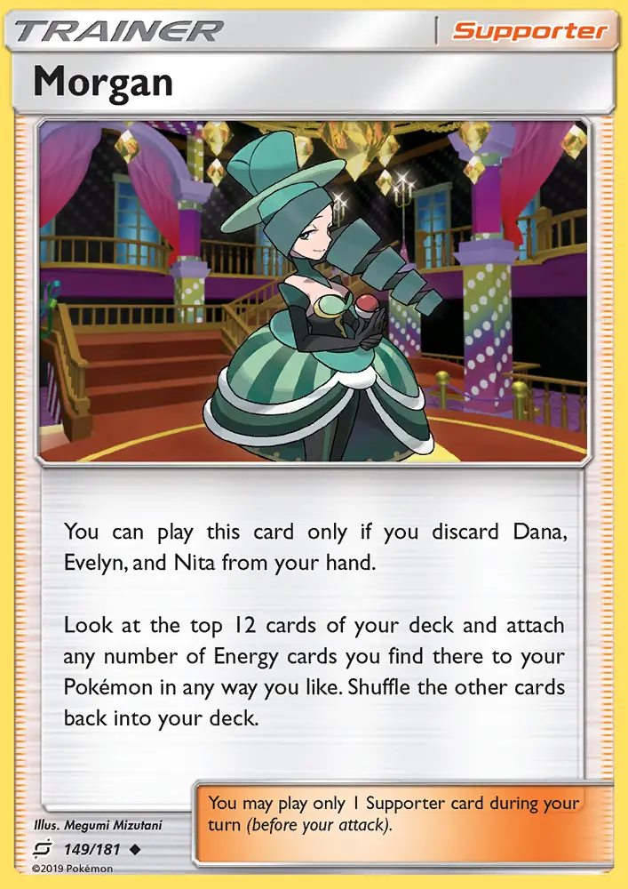 Morgan Uncommon Pokemon card #149 from Team Up