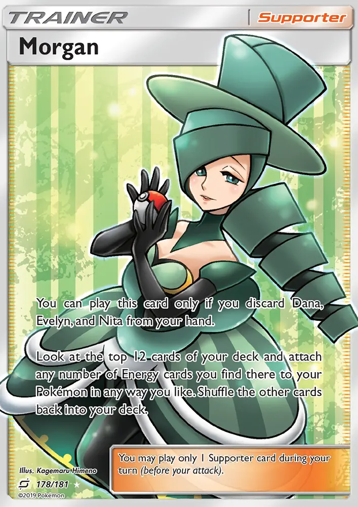 Morgan Ultra Rare Pokemon card #178 from Team Up