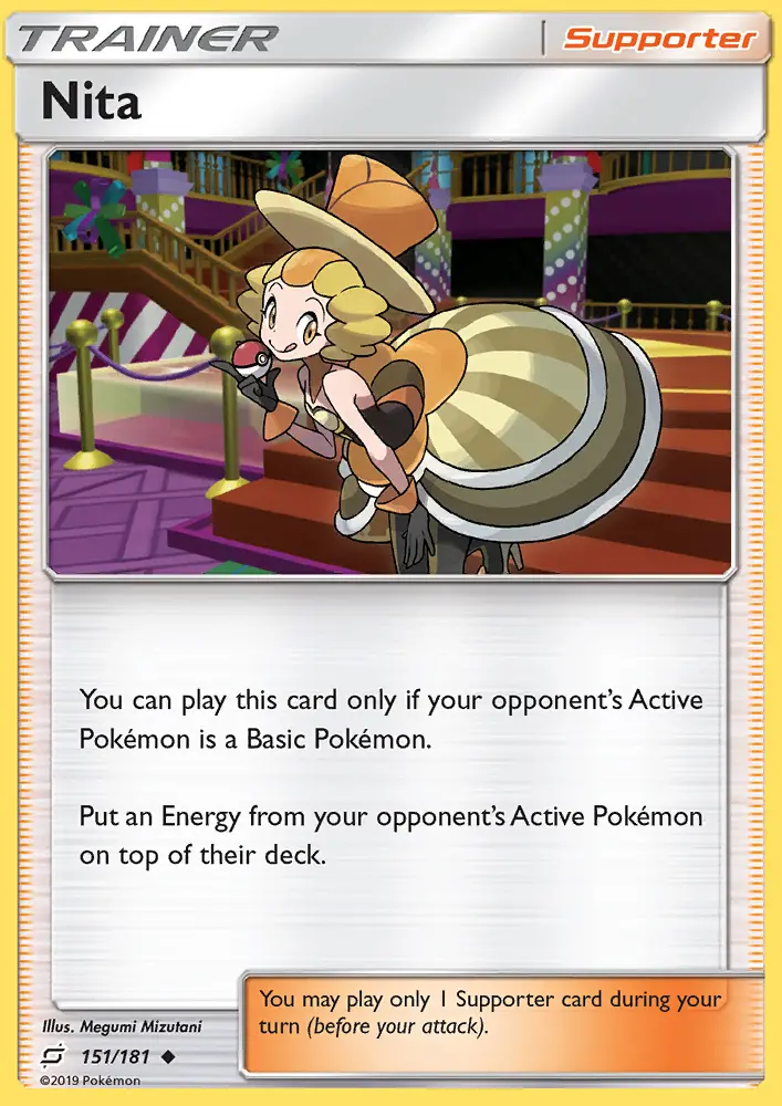 Nita Uncommon Pokemon card #151 from Team Up
