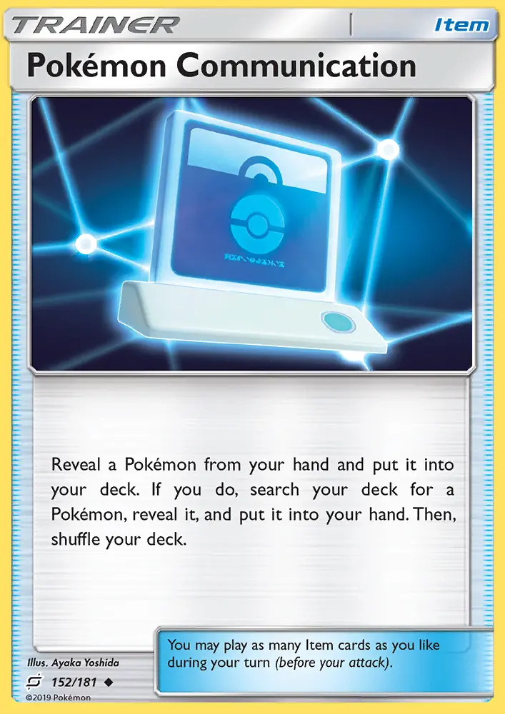 Pokémon Communication Uncommon Pokemon card #152 from Team Up