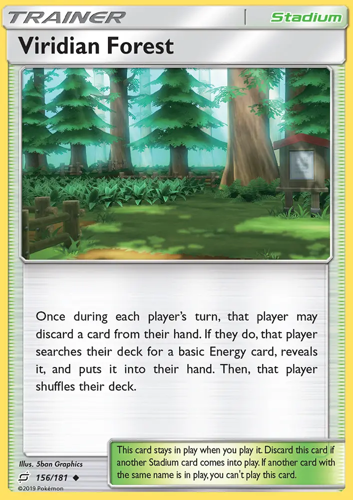 Viridian Forest Uncommon Pokemon card #156 from Team Up