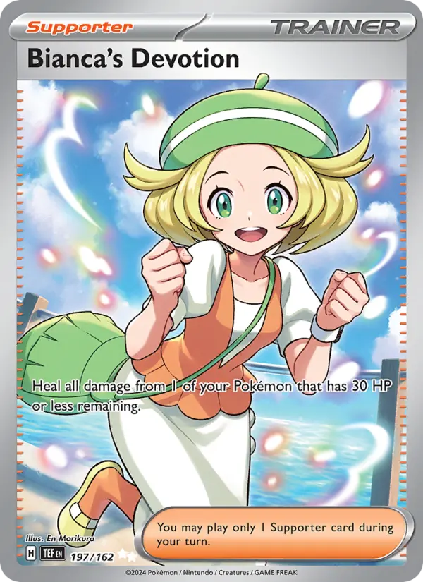 Bianca's Devotion Ultra Rare Pokemon card #197 from Temporal Forces