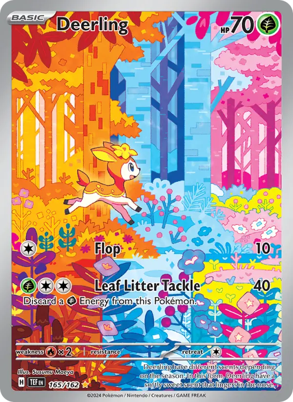 Deerling Illustration rare Pokemon card #165 from Temporal Forces