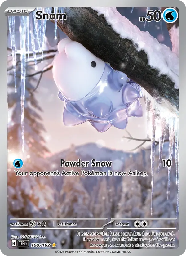 Snom Illustration rare Pokemon card #168 from Temporal Forces