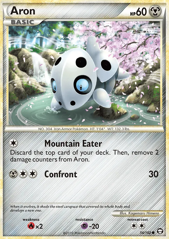 Aron Common Pokemon card #56 from Triumphant