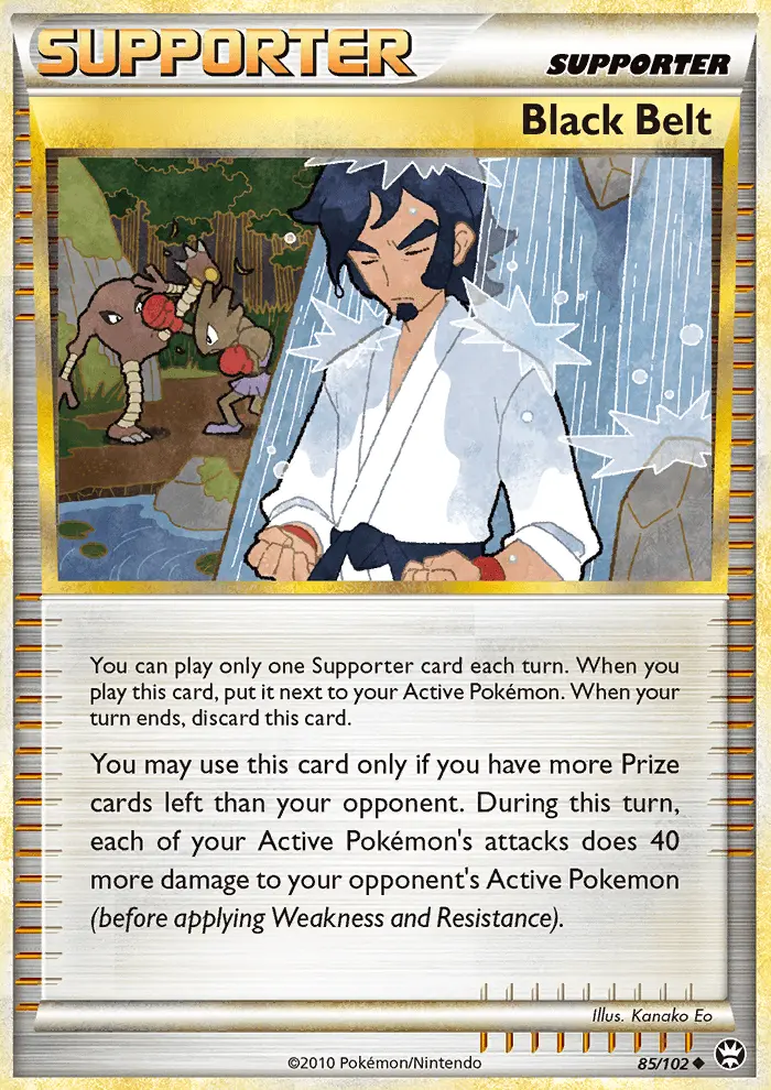 Black Belt Uncommon Pokemon card #85 from Triumphant