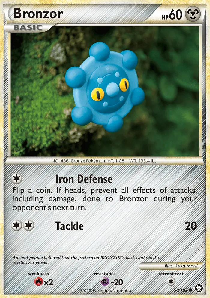 Bronzor Common Pokemon card #58 from Triumphant