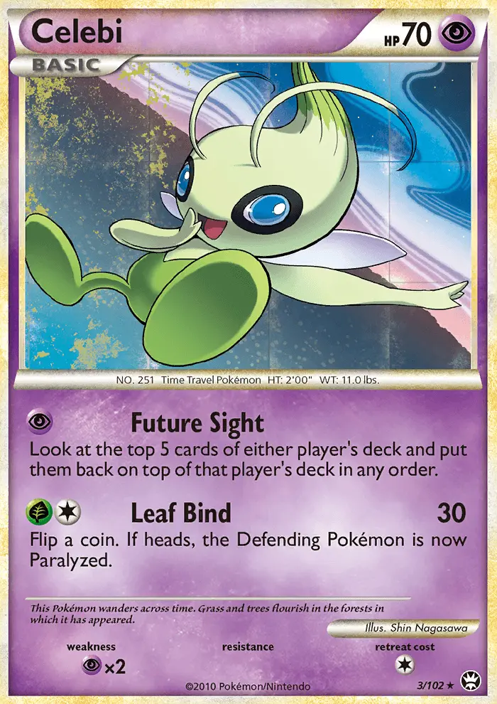 Celebi Rare Holo Pokemon card #3 from Triumphant