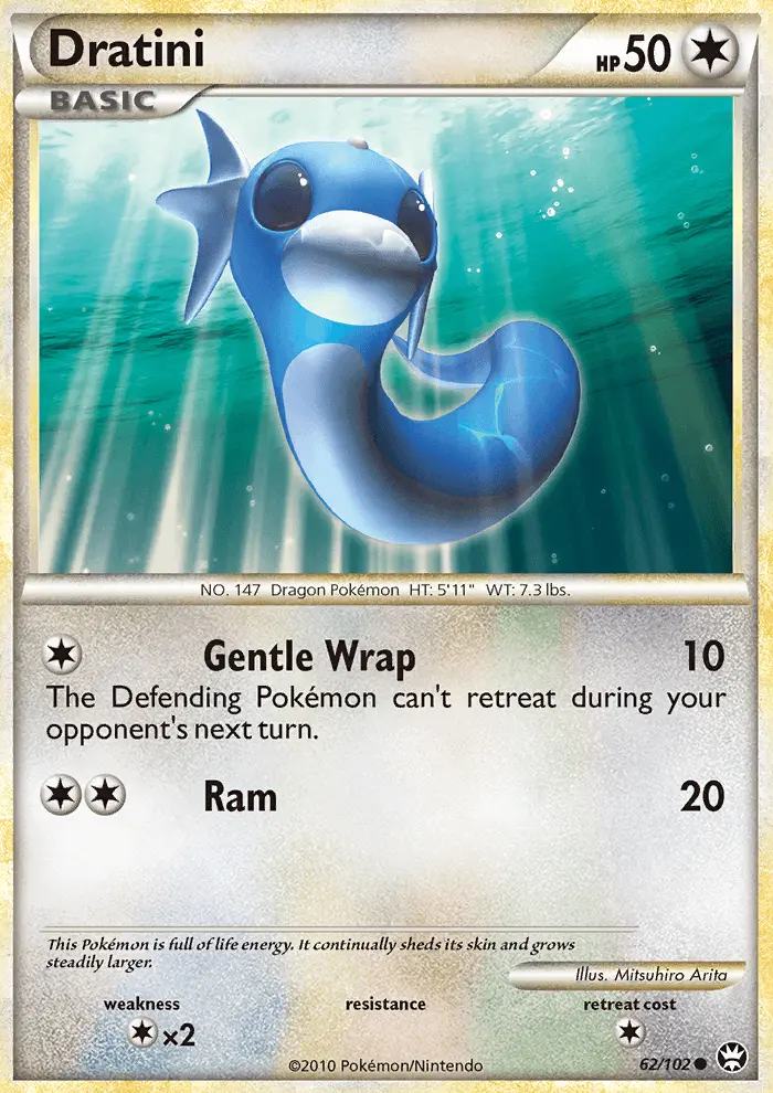 Dratini Common Pokemon card #62 from Triumphant