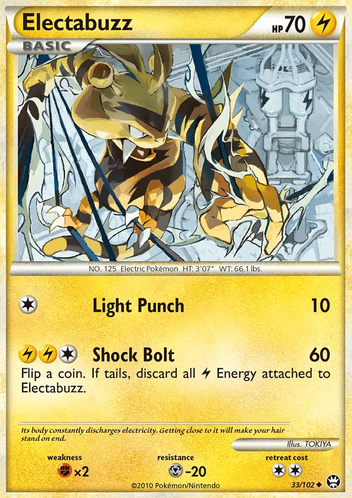 Electabuzz Uncommon Pokemon card #33 from Triumphant