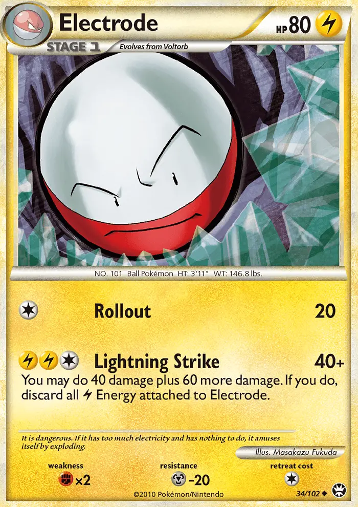 Electrode Uncommon Pokemon card #34 from Triumphant