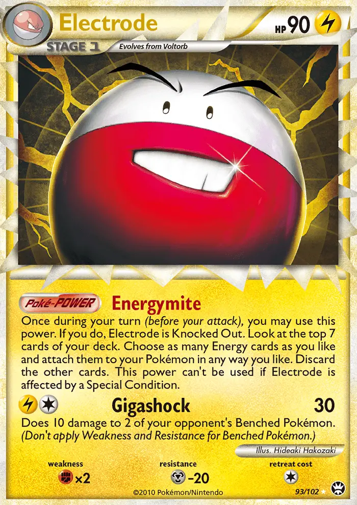 Electrode Rare PRIME Pokemon card #93 from Triumphant