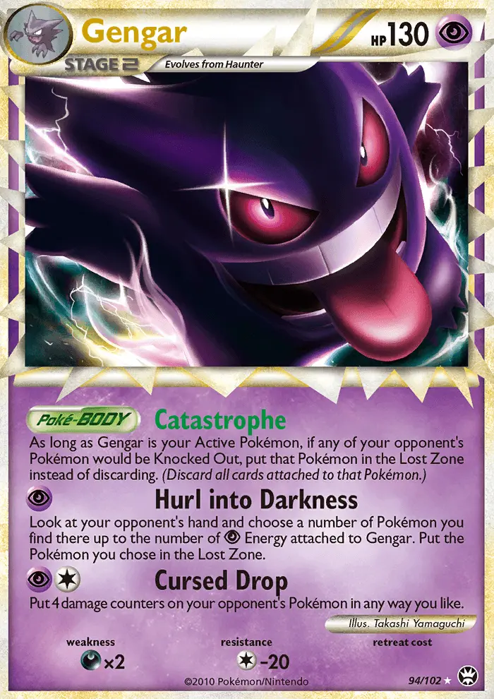 Gengar Rare PRIME Pokemon card #94 from Triumphant