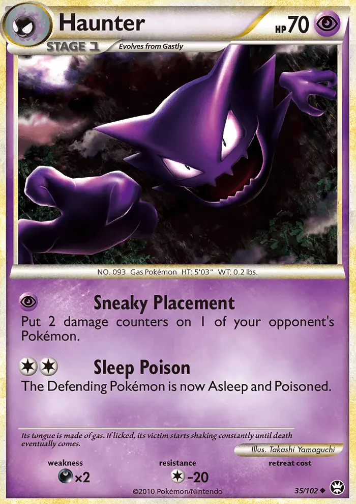 Haunter Uncommon Pokemon card #35 from Triumphant