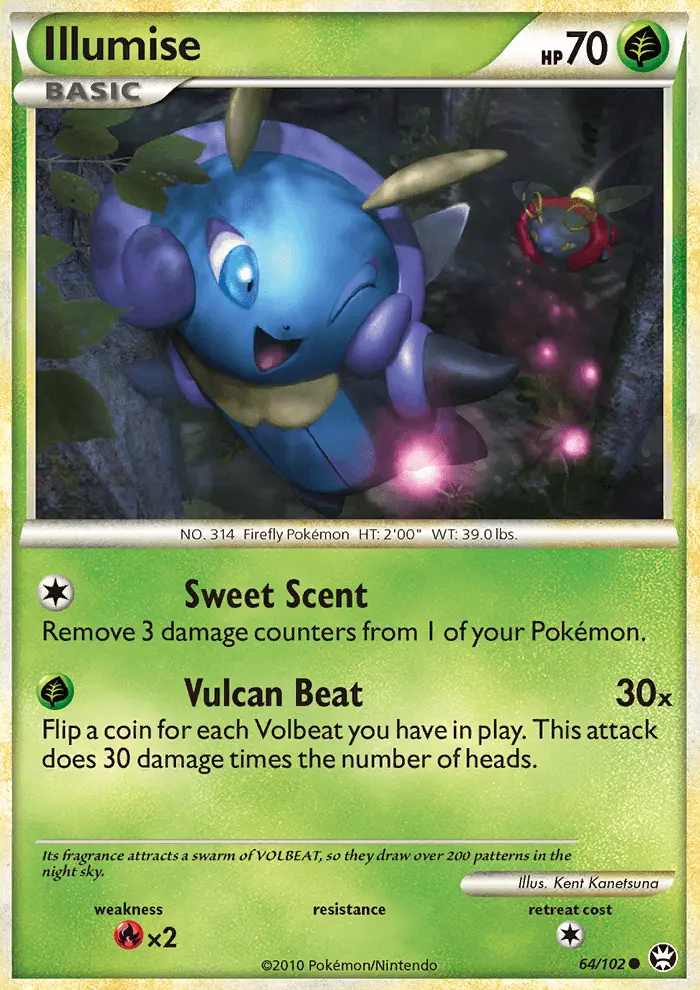 Illumise Common Pokemon card #64 from Triumphant