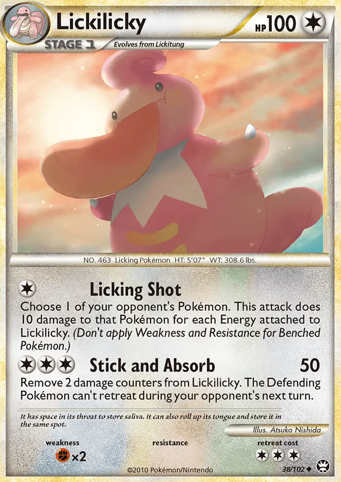 Lickilicky Uncommon Pokemon card #38 from Triumphant