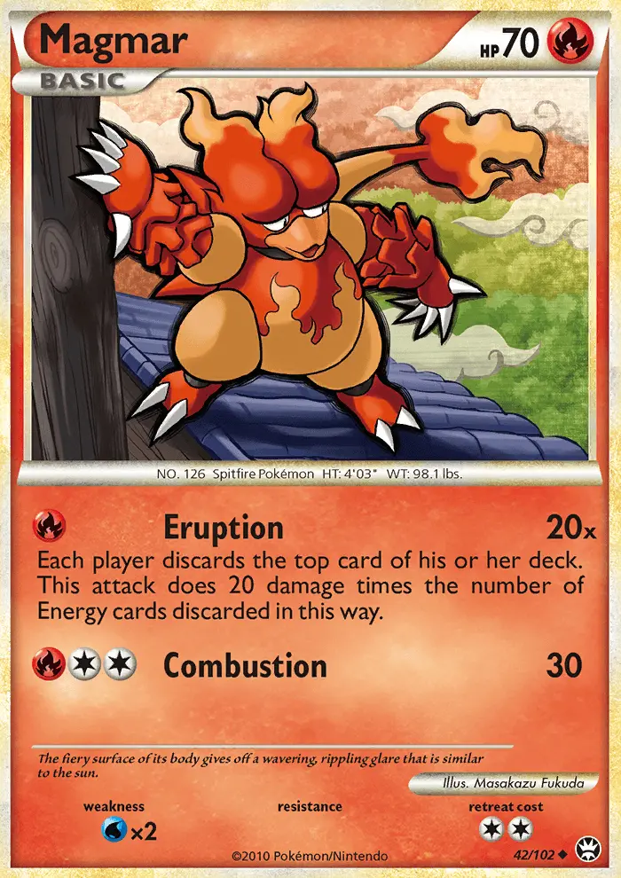 Magmar Uncommon Pokemon card #42 from Triumphant