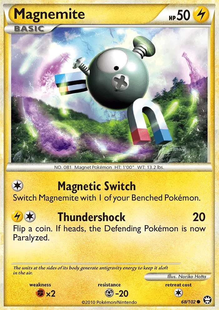 Magnemite Common Pokemon card #68 from Triumphant