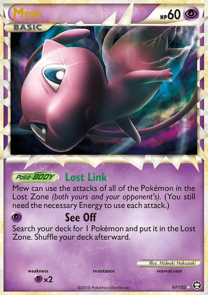 Mew Rare PRIME Pokemon card #97 from Triumphant