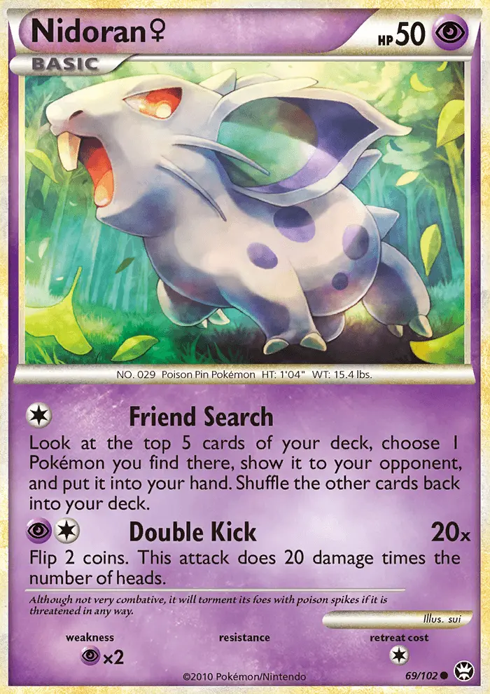 Nidoran♀ Common Pokemon card #69 from Triumphant