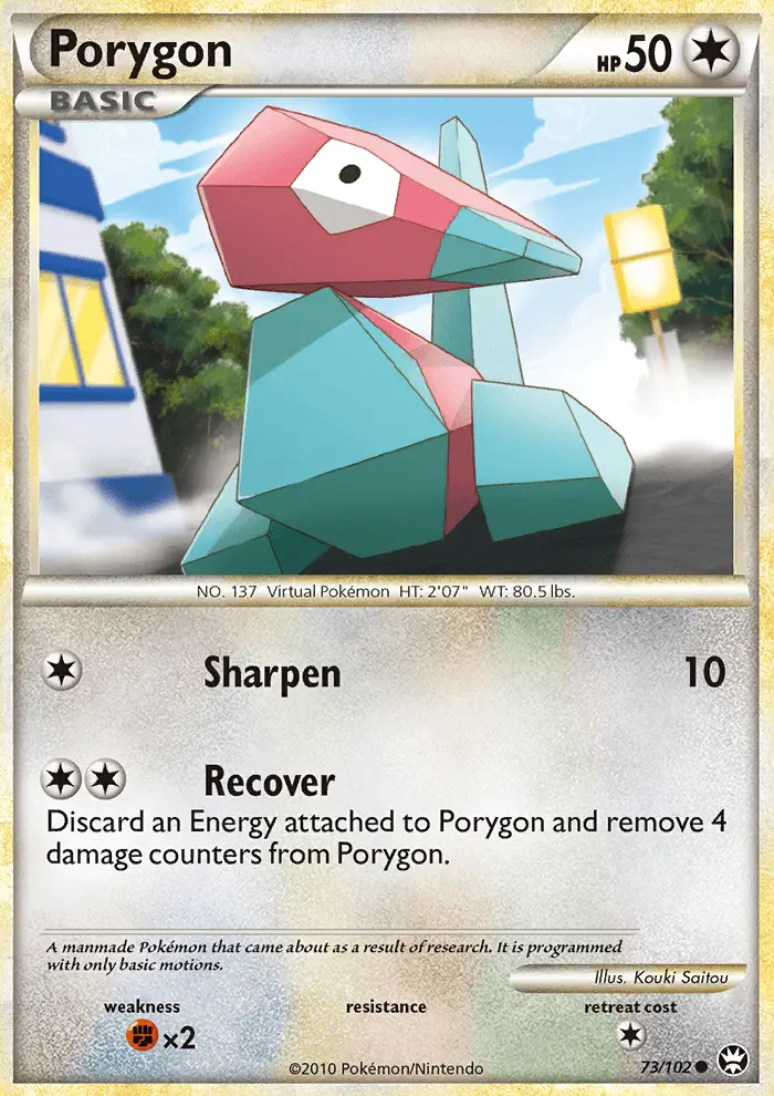 Porygon Common Pokemon card #73 from Triumphant
