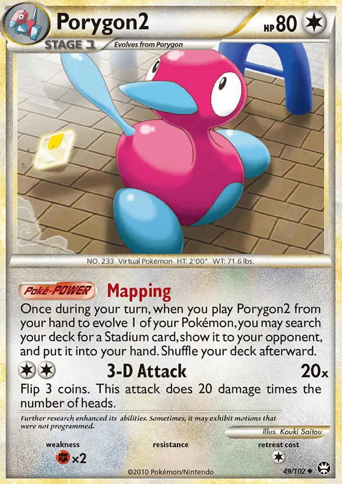 Porygon2 Uncommon Pokemon card #49 from Triumphant