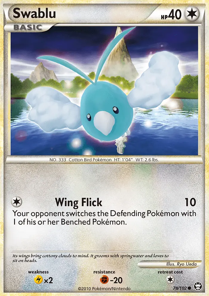 Swablu Common Pokemon card #78 from Triumphant