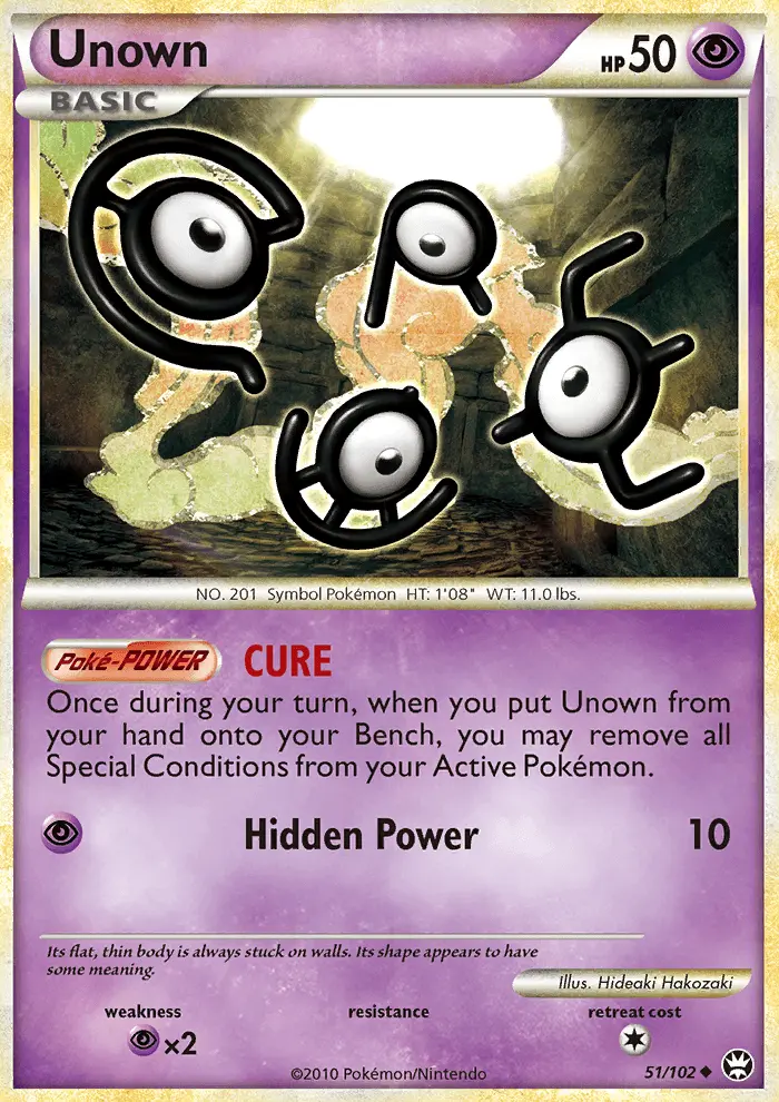 Unown Uncommon Pokemon card #51 from Triumphant