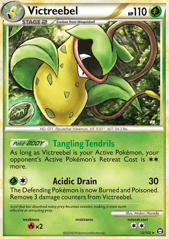 Victreebel Rare Holo Pokemon card #12 from Triumphant