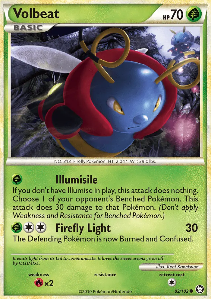 Volbeat Common Pokemon card #82 from Triumphant