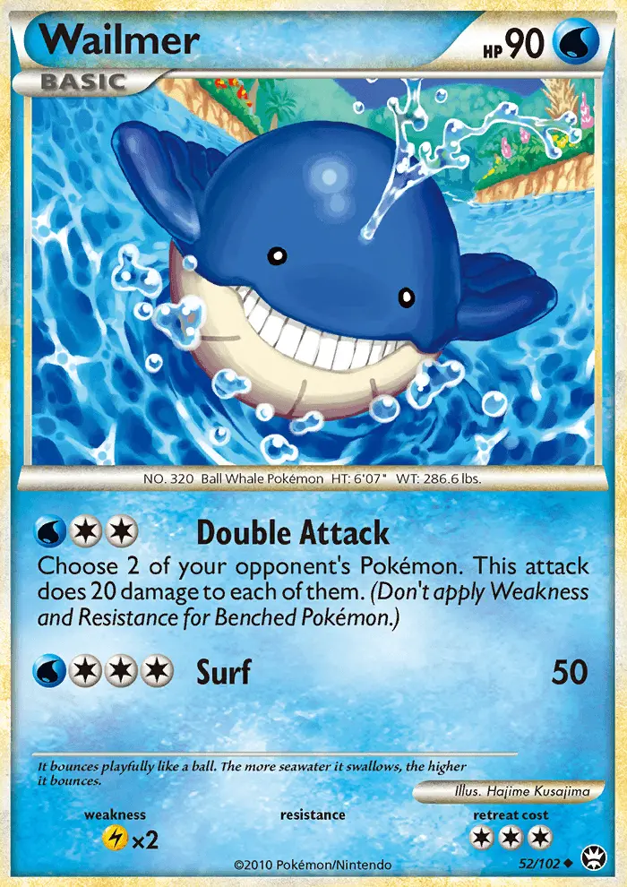 Wailmer Uncommon Pokemon card #52 from Triumphant
