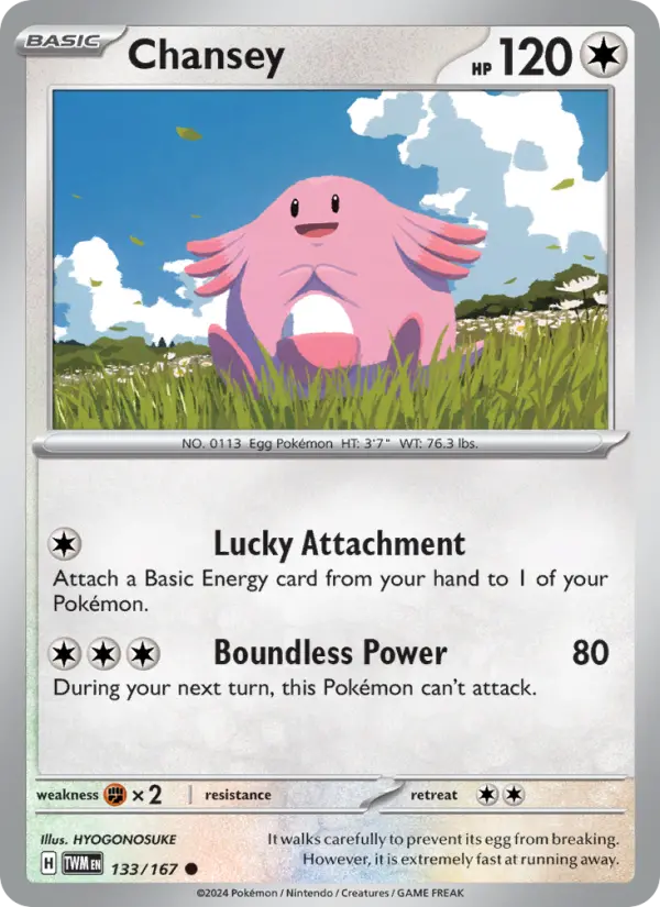 Chansey Pokemon card artwork