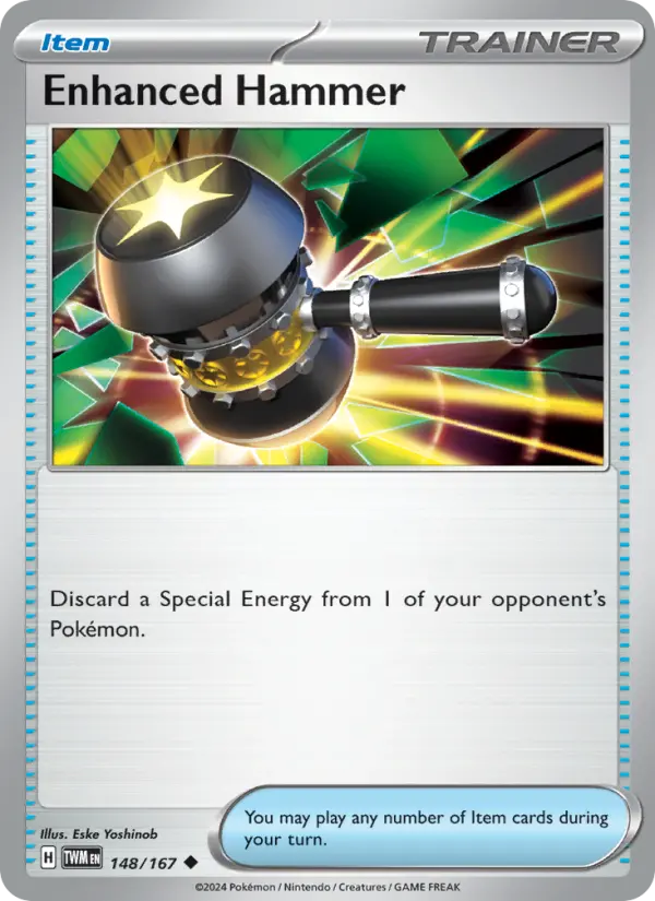 Enhanced Hammer Uncommon Pokemon card #148 from Twilight Masquerade
