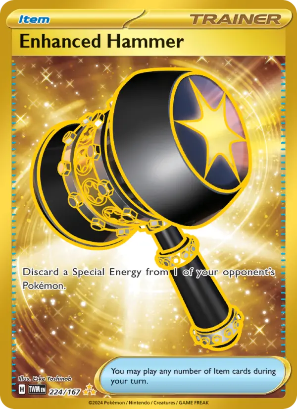 Enhanced Hammer Hyper rare Pokemon card #224 from Twilight Masquerade