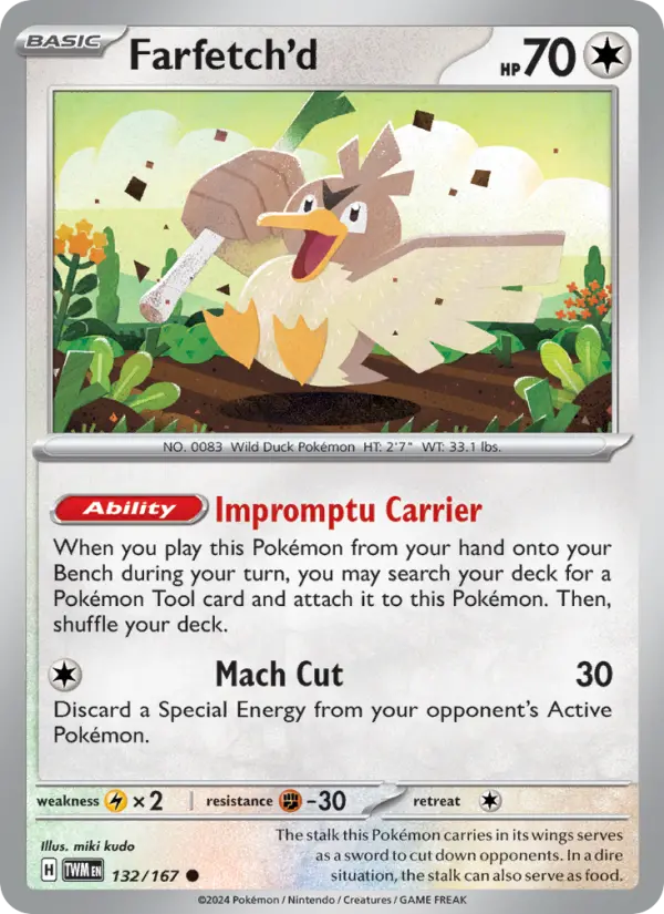 Farfetch’d Pokemon card artwork