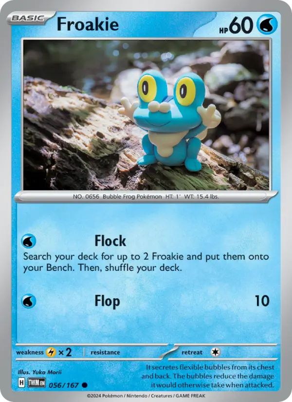 Froakie Common Pokemon card #056 from Twilight Masquerade