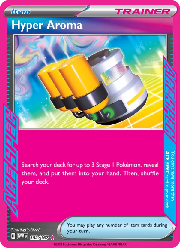 Hyper Aroma ACE SPEC Rare Pokemon card #152 from Twilight Masquerade